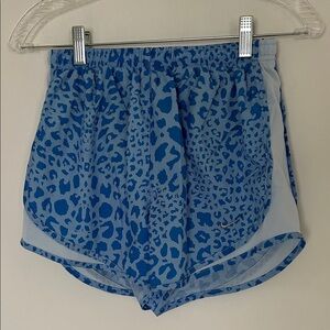 NWOT Nike Dri-fit Blue Leopard Tempo Running Shorts